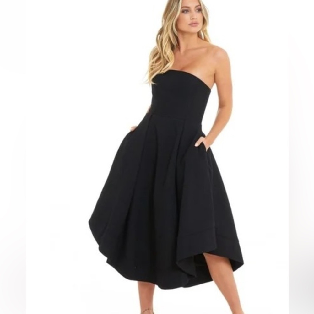 C/MEO Collective Black Strapless Dress